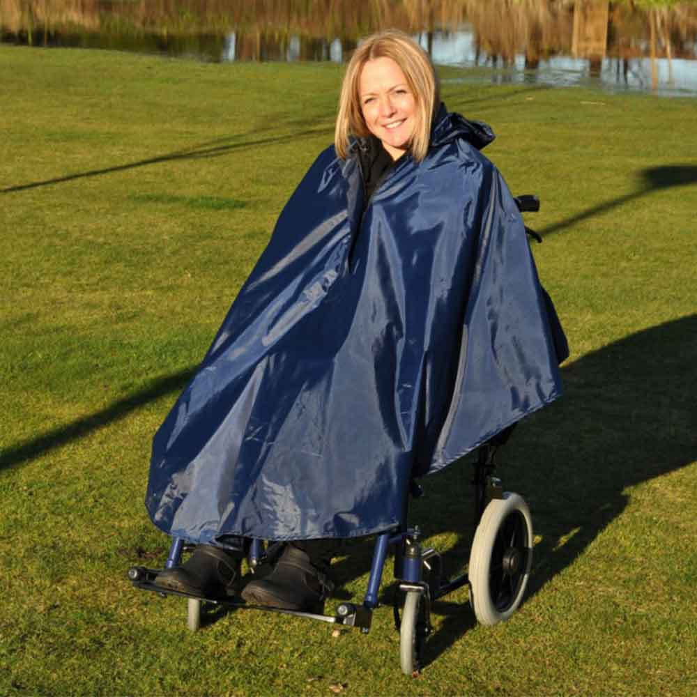 Wheelchair Accessories Splash Wheelchair Poncho Deluxe Wet Weather Wear