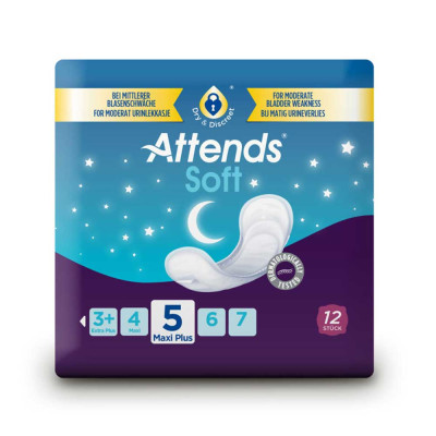 Attends Soft Pads 5 Maxi Plus Incontinence