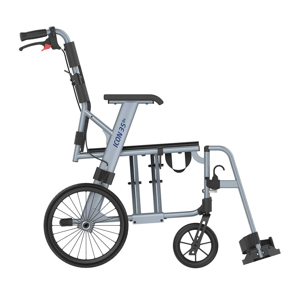 Rehasense Icon 35 BX Lightweight Transit Wheelchair - Right Side