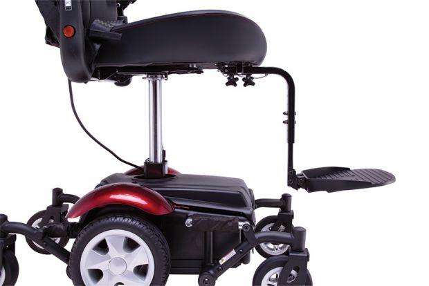 Rascal P327 Mini Seat Lift Powerchair Side Red