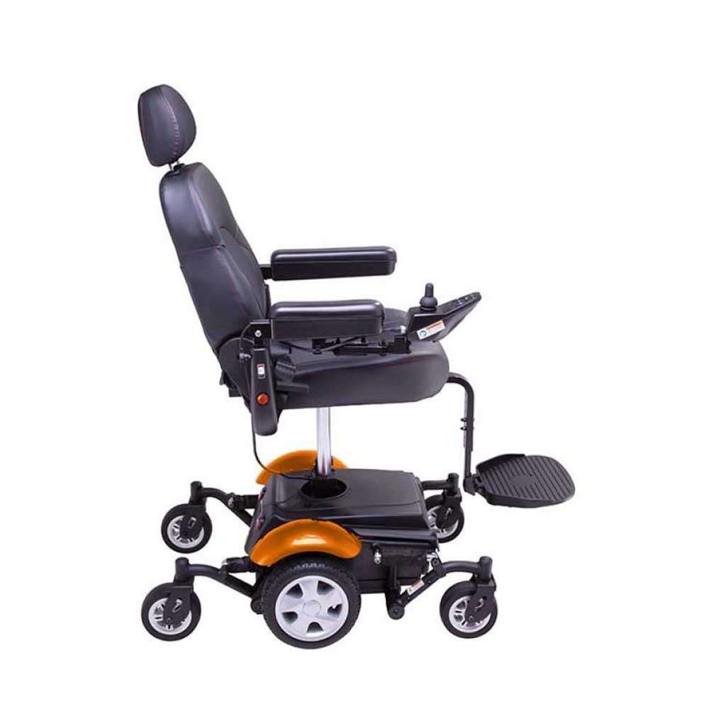 Electric Mobility Ryley Seat Lift Powerchair in orange