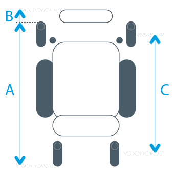 Dietz Powerchair Icons Mid-Wheel Drive