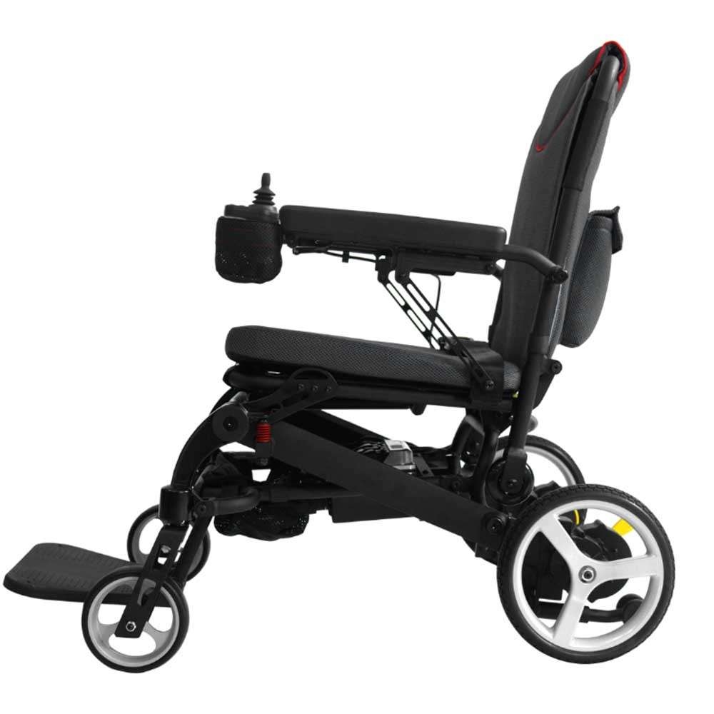 R Healthcare Dash Dashi Lightweight Folding Powerchair Side