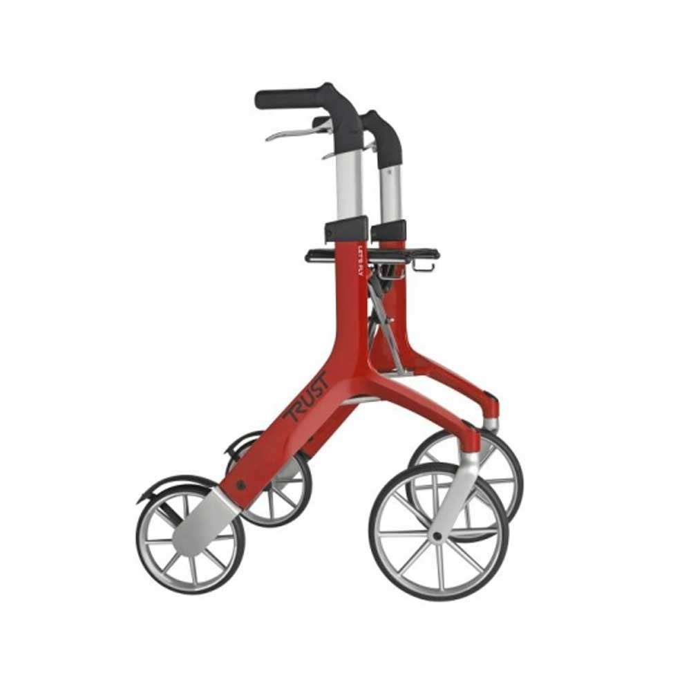 Trust Care Lets Fly Rollator Red