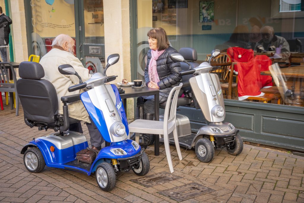 Kymco Maxi Mobility Scooters are being used to to regain their independence