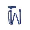 Silicone Handle Folding Stick Navy Blue