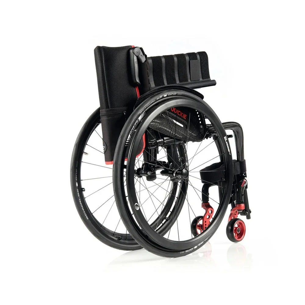 Quickie Krypton F Wheelchair Red Folded