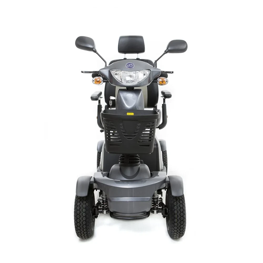 VanOs Medical Excel Galaxy II Mobility Scooter Gun Metal Grey Front