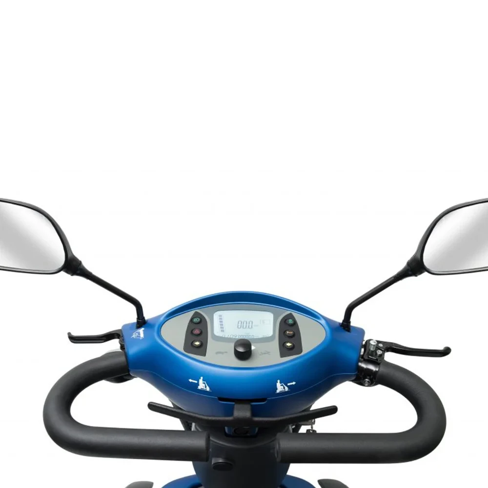 VanOs Medical Excel Galaxy II Mobility Scooter Ocean Blue Dash