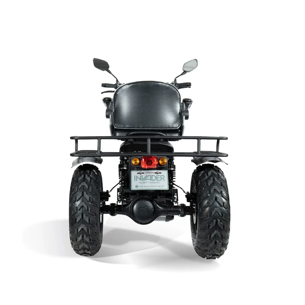 Scooterpac Invader Off Road Mobility Scooter in Black Back