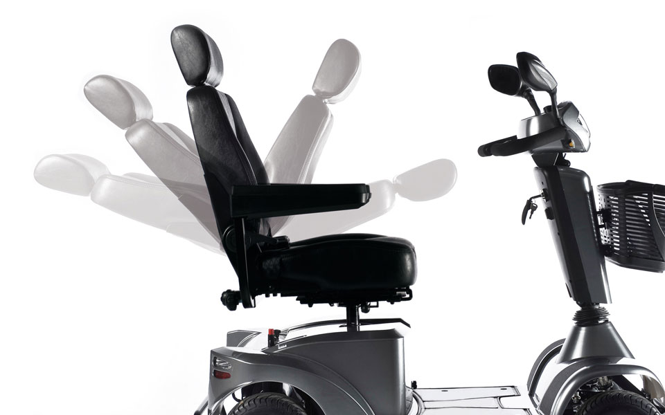 Sunrise Medical Sterling S700 Large Mobility Scooter designed for comfort on every trip with an adjustable back rest