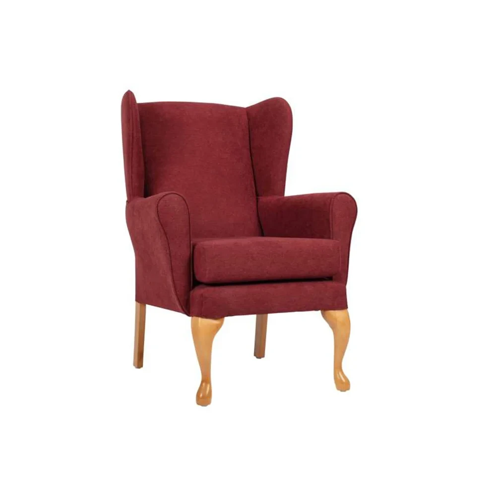 Brick Queen Anne Fireside Chair FSC009BRK