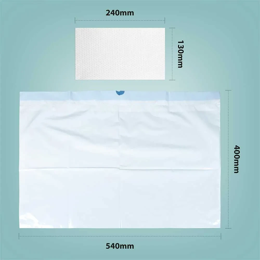 Commode Liners with Absorbent Pads Sizes