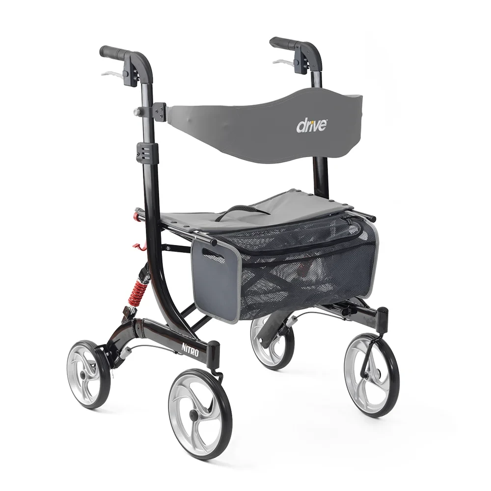 Drive DeVilbiss Nitro 4 Wheel Heavy Duty Rollator