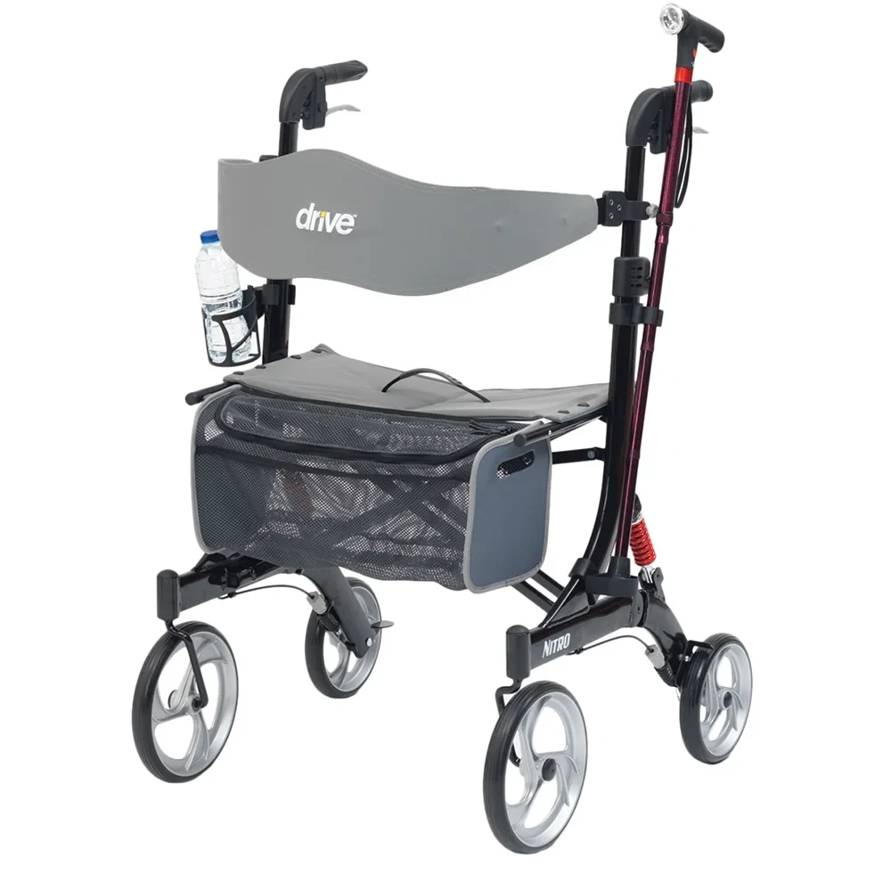 Drive DeVilbiss Nitro Rollator Accessory Pack Attached