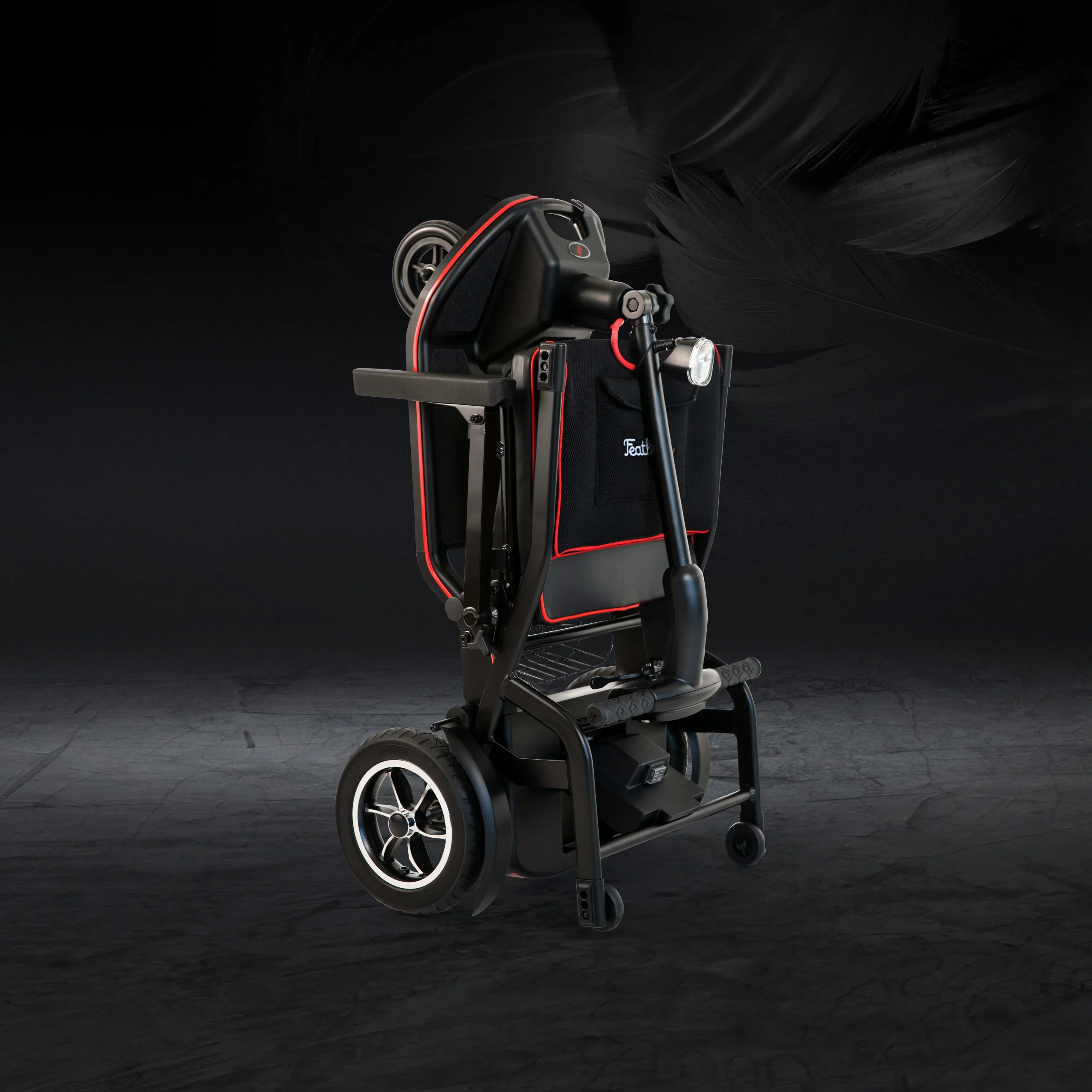 Scooterpac Feather Fold Lightweight Folding Mobility Scooter Folded