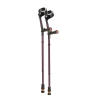 Flexyfoot Comfort Grip Double Adjustable Crutches Blackberry