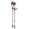 Flexyfoot Comfort Grip Double Adjustable Crutches Lilac