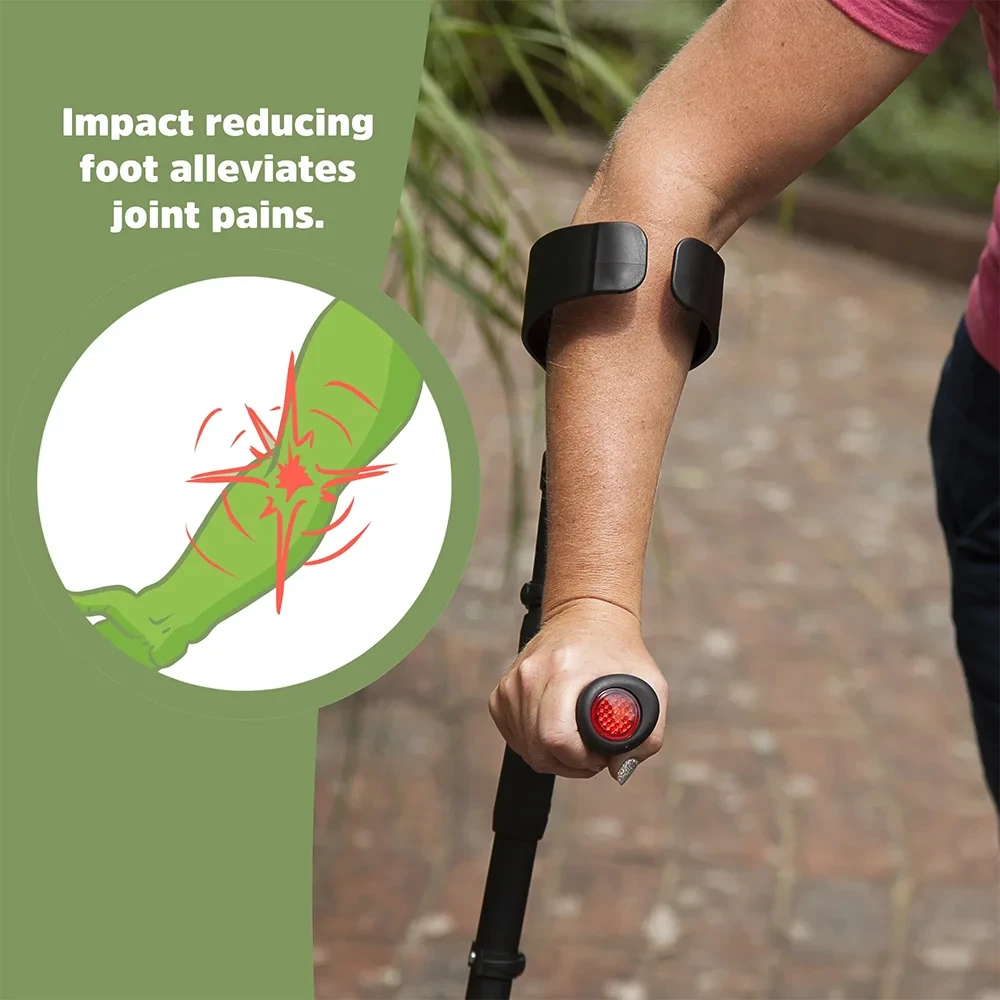 Flexyfoot Comfort Grip Open Cuff Crutches Benifits