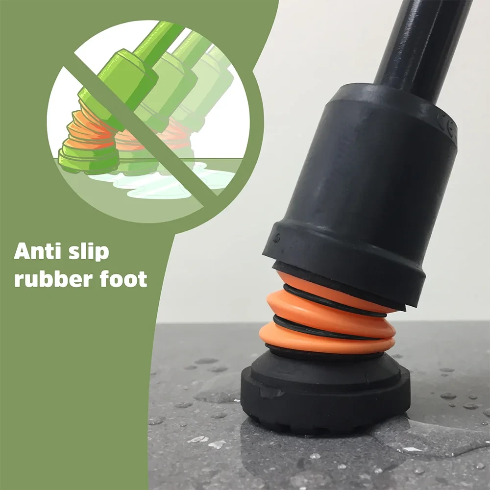 Flexyfoot Shock Absorbing Anti Slip Crutch Ferrule