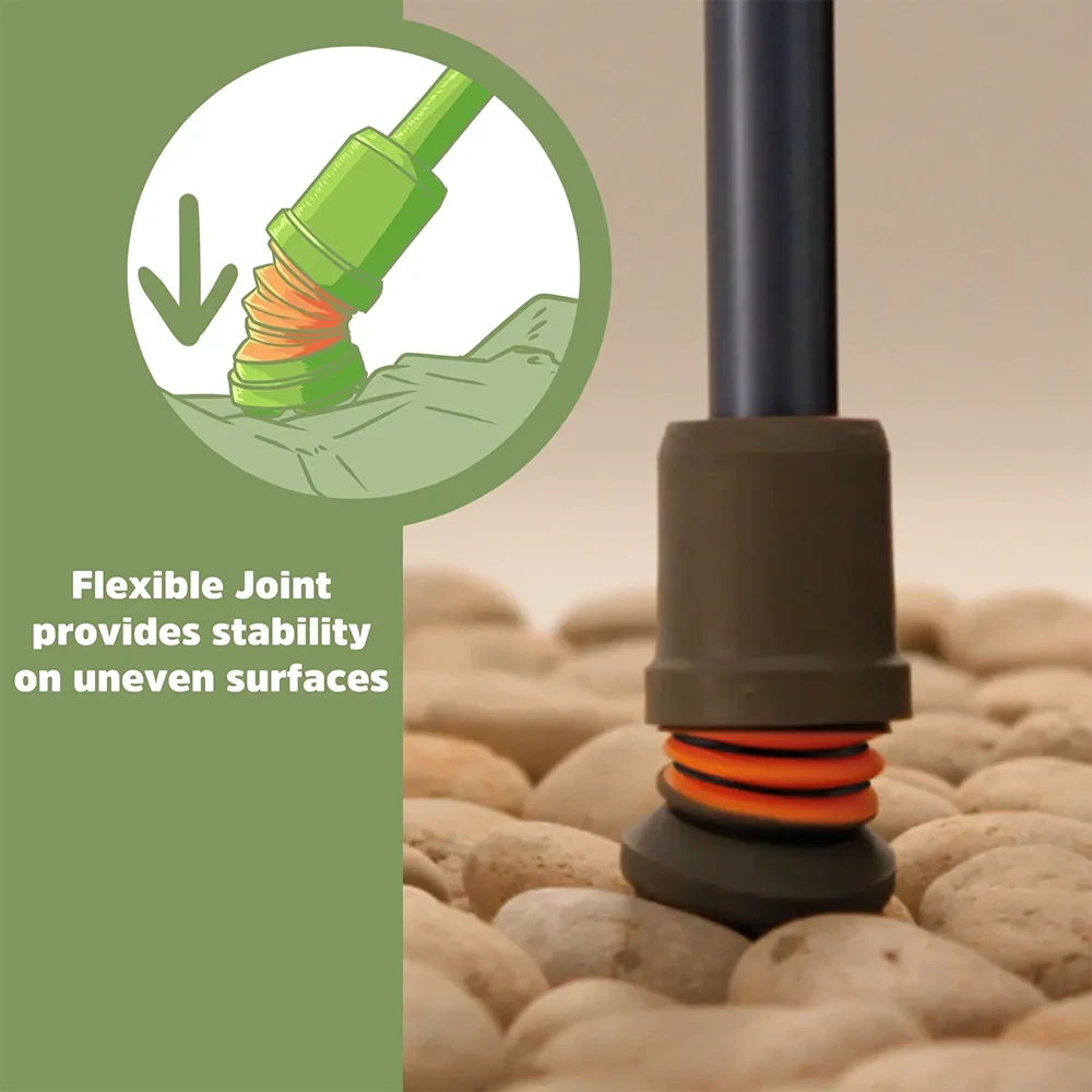 Flexyfoot Shock Absorbing Flexible Crutch Ferrule