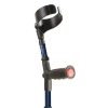 Flexyfoot Soft Grip Double Adjustable Crutches Blue Cuff