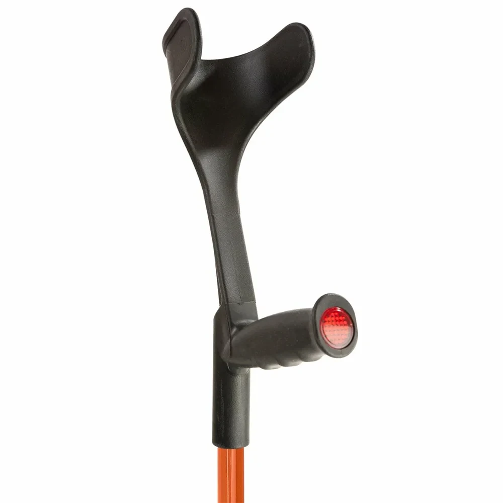 Flexyfoot Soft Grip Open Cuff Crutches Orange Cuff