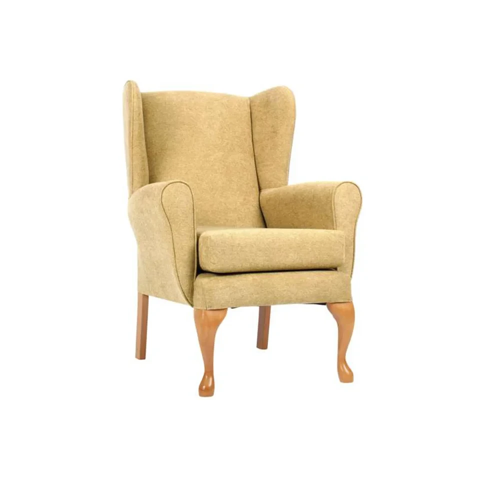 Ochre Queen Anne Fireside Chair FSC009OCH