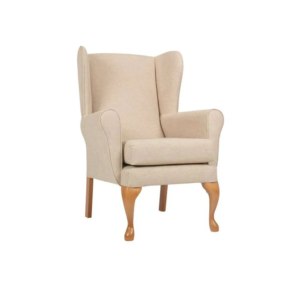 Queen Anne Fireside Chair High Back Modern Mobility