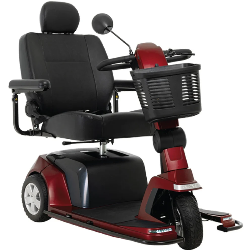 Pride Mobility Maxima Heavy Duty Mobility Scooter 3 Wheel in Red