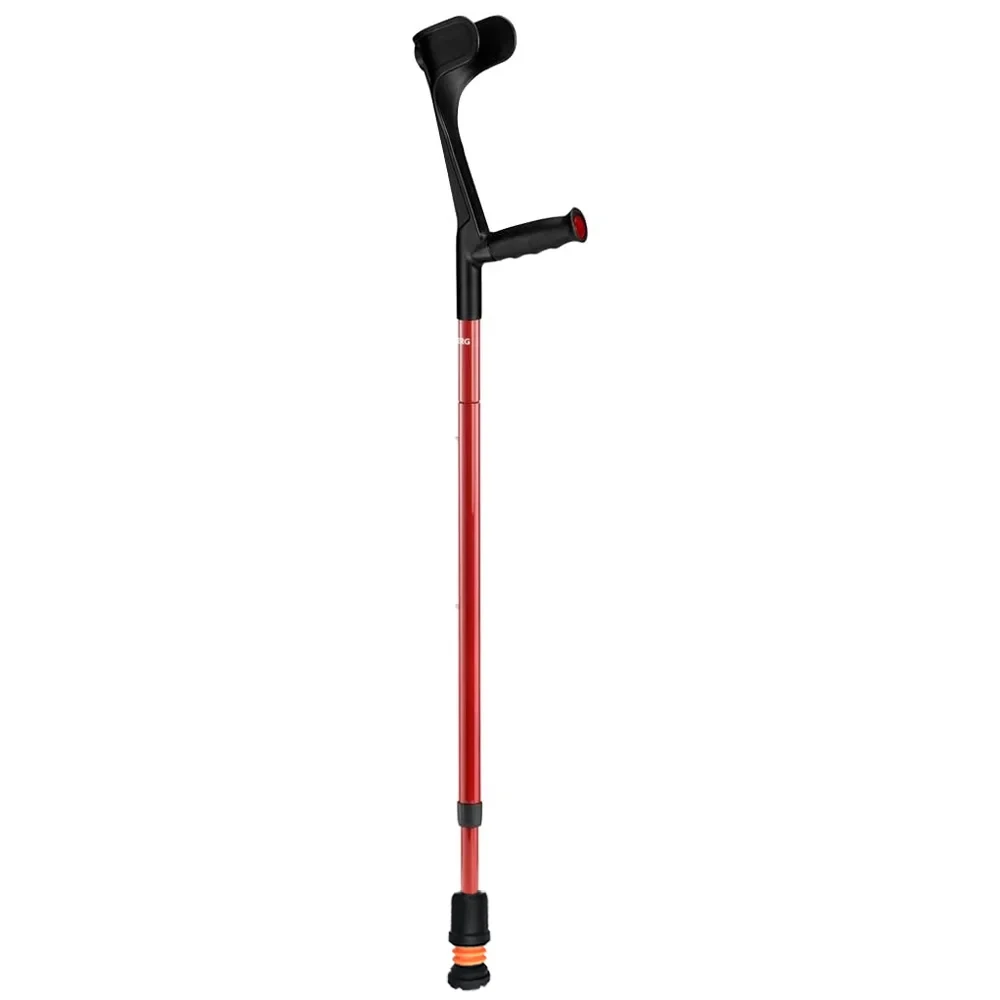 Flexyfoot Carbon Fibre Folding Crutches Red