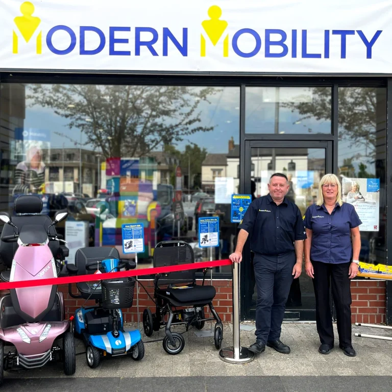 Chorley Modern Mobility Shop Front with Staff