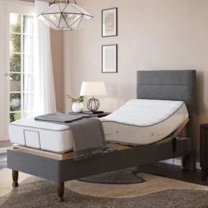 Divan Small Adjustable Bed with Legs